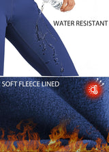 Women'S Fleece Lined Pants Yoga Crossover Leggings Bootcut Thermal Winter Pants Flare Leggings Water Resistant