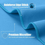 Quick Dry Gym Beach Towel for Men Women Super Absorbent Towel,Compact Microfiber Towel for Beach Gym Yoga Pool Travel Camping Sports Swim(40×80Cm 16×32Inch) (Blue)
