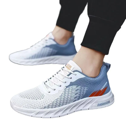 Mens Running Shoes Breathable Knit Sport Sneakers Cushion Lightweight Casual Gym Athletic Trainers Jogging Tennis Shoes