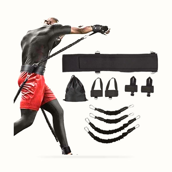 Boxing Resistance Bands Exercise Bands Adjustable Waist Strap Trainer Workout Band for Agility Resistance Training Mma