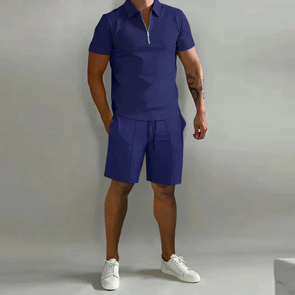 Lorenzo Two-Piece Set | Luxury Polo and Shorts Summer Set for Men