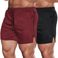 Men'S 2 Pack Gym Workout Shorts Quick Dry Athletic Shorts 5 Inch Lightweight Sports Running Shorts with Pockets