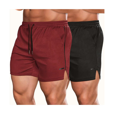 Men'S 2 Pack Gym Workout Shorts Quick Dry Athletic Shorts 5 Inch Lightweight Sports Running Shorts with Pockets