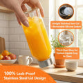 12 Oz Glass Juice Bottles with Lids, 10 Pack Reusable Glass Water Bottles with Stainless Steel Caps & Straws, Leak-Proof & Bpa-Free Containers for Juicing, Smoothies, Iced Tea, Wellness Drinks