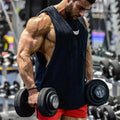 Bodybuilding Tank Tops Men Sports Sleeveless Shirt Muscle Guys Vest Fitness Drop Armhole Solid Tops Tees Cotton Gym Singlets