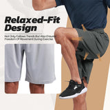 Gym Shorts Men,With Pockets and Elastic Waistband Quick Dry Activewear for Running Casual Activewear