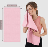 Gym Towel for Women, Microfiber Quick-Dry Towel 40X80Cm | Quick-Dry, 40X80Cm, Pink, Lightweight & Ultra-Absorbent, Perfect for Yoga Running & Outdoor Activities