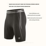 Black Compression Shorts Men Spandex Sport Shorts Athletic Workout Running Performance Baselayer Underwear