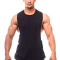 Bodybuilding Tank Tops Men Sports Sleeveless Shirt Muscle Guys Vest Fitness Drop Armhole Solid Tops Tees Cotton Gym Singlets