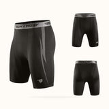 Black Compression Shorts Men Spandex Sport Shorts Athletic Workout Running Performance Baselayer Underwear