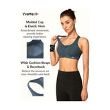 Zip Front Sports Bra - High Impact Sports Bras for Women plus Size Workout Fitness Running