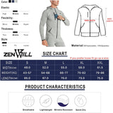 Men'S Lightweight Gym Sports Hoodie,Mens Workout Running Athletic Jacket with Zip Pockets