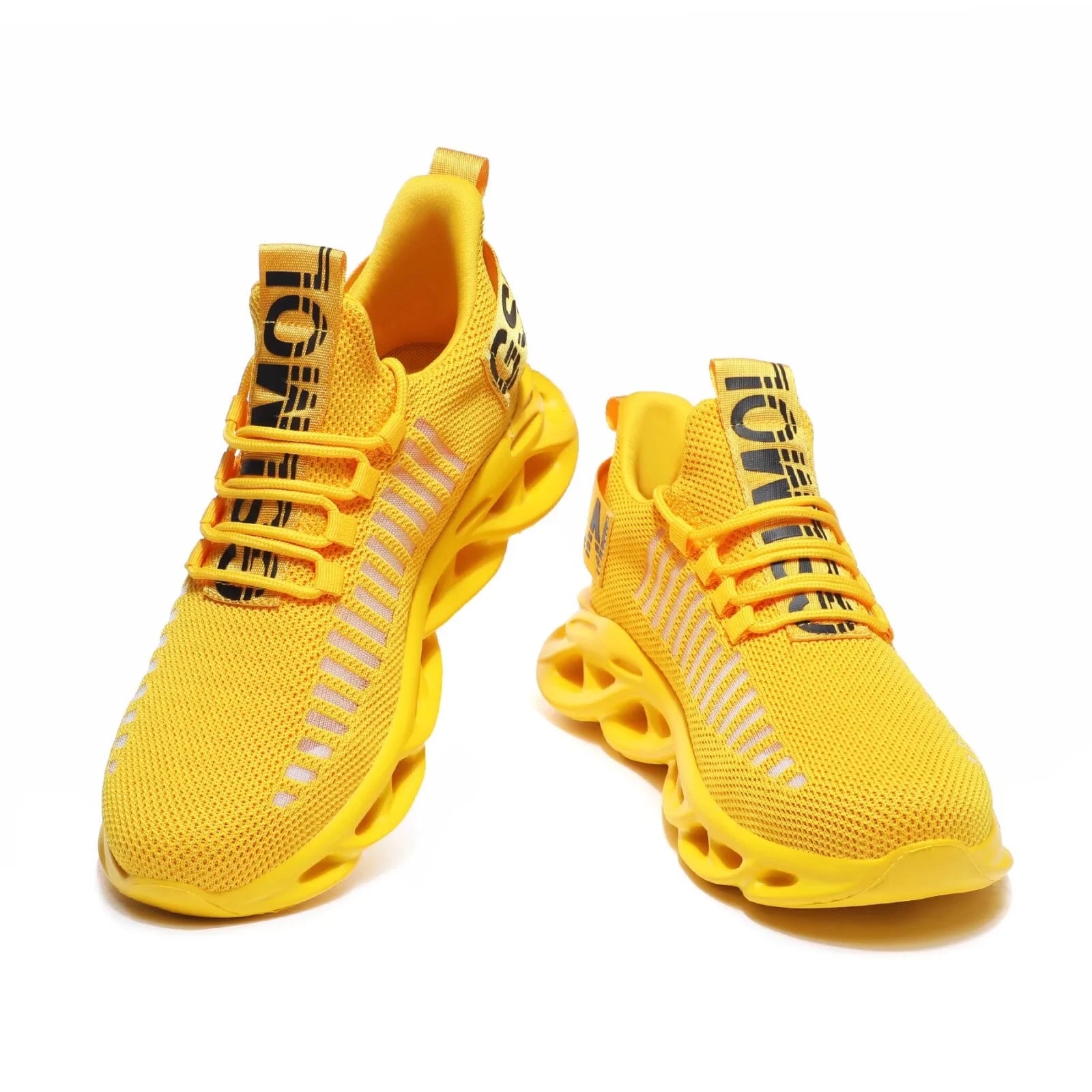 Outdoor Breathable Mesh Knited Jogging Athletic Running Shoes Sky Blue Size 10-10.5