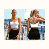 3 Pack Strappy Sports Bra for Women Sexy Crisscross for Yoga Running Athletic Gym Workout Fitness Tank Tops