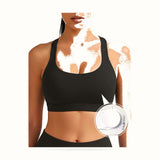Sports Bra for Women, Criss Cross Back Medium Support Workout Bras with Removable Cups for Yoga Running Gym