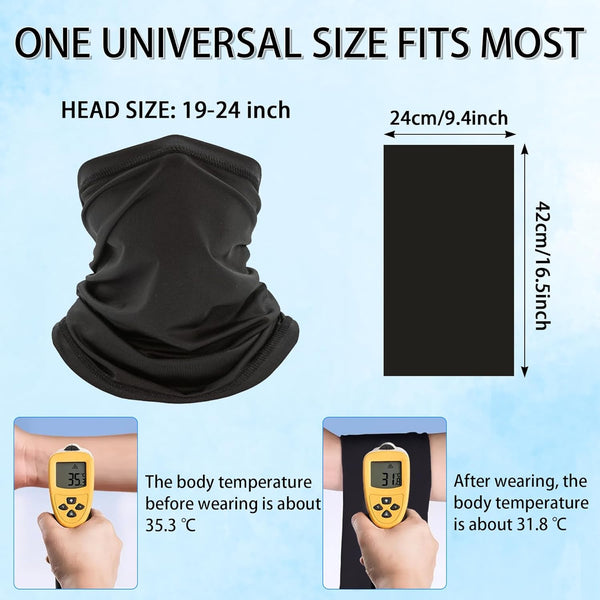 5-Pack Quick-Dry Gym Towel, Super Absorbent Microfiber Sports Towel for Fitness, Beach, Travel - Multipurpose Cooling Towel as Neck Wrap, Headband
