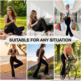 Women'S Flare Yoga Pants - Crossover Flare Leggings High Waisted Tummy Control Workout Casual Bootcut Pants