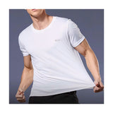 Summer Sport Gym T Shirt Men Quick Dry Running Bodybuilding Shirts Men Short Sleeve Fitness Tops Oversized Brazil T-Shirt Jersey