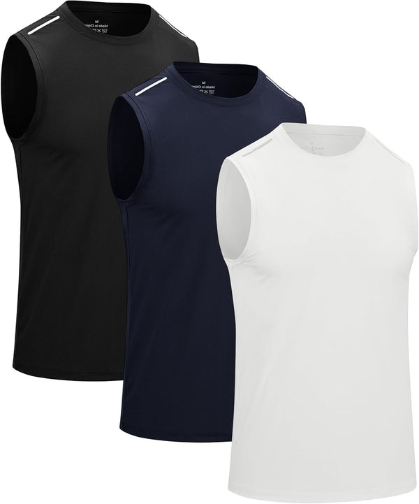 Men'S Sport Tank Tops Dry Fit Gym Workout Sleeveless T Shirts Men Tennis Basketball Athletic Shirts