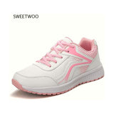 Fashion Women Sneakers Winter Breathable PU Leather Sport Shoes Womens Trainers Running Shoes Women'S Casual Gym Shoes