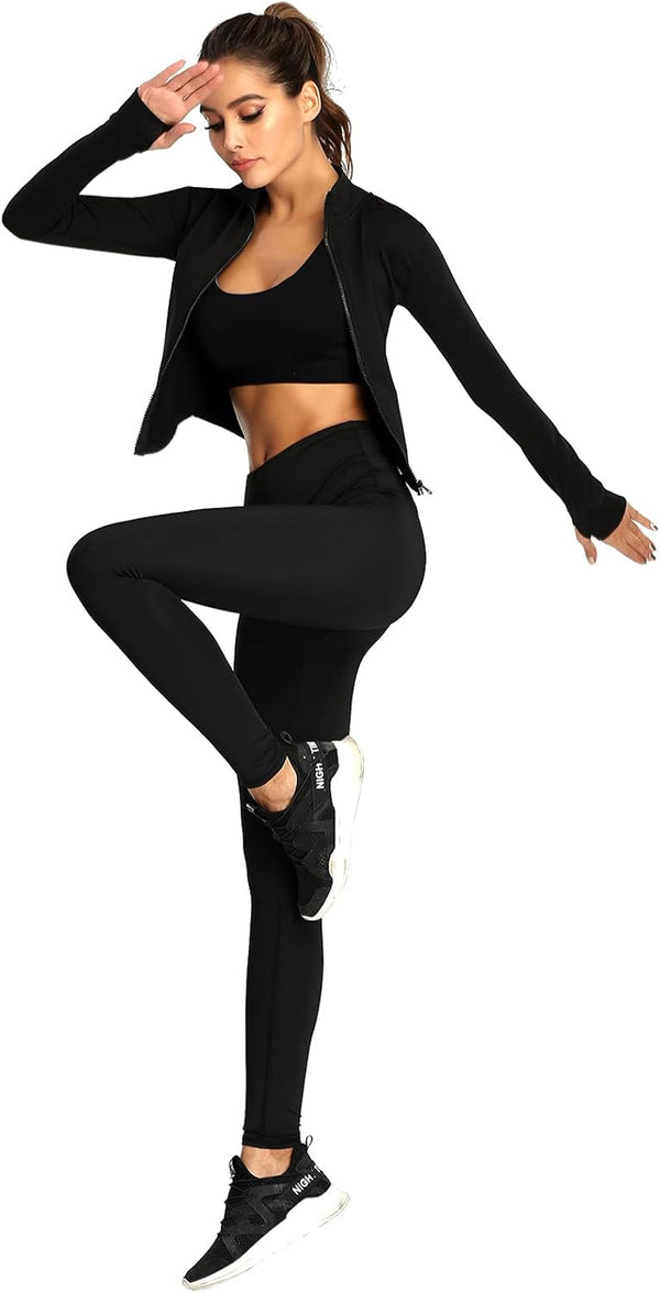 Yoga Shirt Women'S Lightweight Breathable with Thumb Holes Seamless Workout Sweatshirts Sports Shirt Basic Running Fitness Gym Jacket Clothing Top