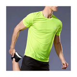 Summer Sport Gym T Shirt Men Quick Dry Running Bodybuilding Shirts Men Short Sleeve Fitness Tops Oversized Brazil T-Shirt Jersey