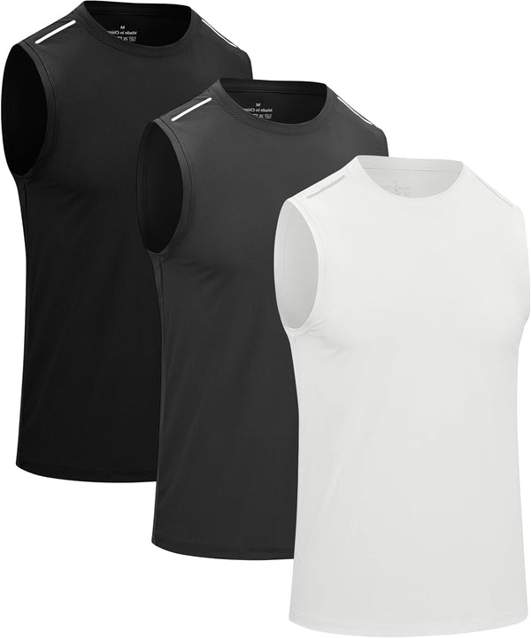 Men'S Sport Tank Tops Dry Fit Gym Workout Sleeveless T Shirts Men Tennis Basketball Athletic Shirts