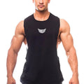 Bodybuilding Tank Tops Men Sports Sleeveless Shirt Muscle Guys Vest Fitness Drop Armhole Solid Tops Tees Cotton Gym Singlets