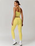 Womens Workout Sets Two Piece Cross Back Tank Top Matching High Waist Leggings Sets Gym Outfits Work Out Clothes