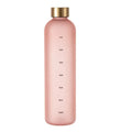 1 Liters Water Bottle Motivational Drinking Bottle Sports Water Bottles with Time Marker Stickers Portable Reusable Plastic Cups