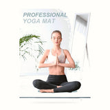 Yoga Mat with Strap, 1/3 Inch Extra Thick Yoga Mat Double-Sided Non Slip, Professional TPE Yoga Mats for Women Men, Workout Mat for Yoga, Pilates and Floor Exercises