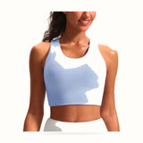 Sports Bras for Women Criss-Cross Back Padded Workout Tank Tops Medium Support Crop Tops for Women