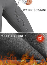Women'S Fleece Lined Pants Yoga Crossover Leggings Bootcut Thermal Winter Pants Flare Leggings Water Resistant