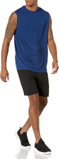 Men'S Gym Tank Tops, Moisture-Wicking Dry Fit Breathable Muscle Shirts, Pack of 2