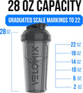 -6 PACK- 28 Oz Protein Shaker Bottle for Protein Mixes - 6X Wire Whisk | Leak Proof Shaker Cups for Protein Shakes | Protein Shaker Bottle Pack | Protein Shake Cup (Elemental Mix)