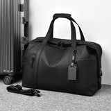 Men'S Gym Bag - Black Adjustable Shoulder Strap Duffel Bag for Gym, Travel and Sports Lovers, Fitness Gear Bag