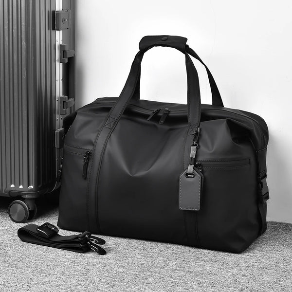 Men'S Gym Bag - Black Adjustable Shoulder Strap Duffel Bag for Gym, Travel and Sports Lovers, Fitness Gear Bag