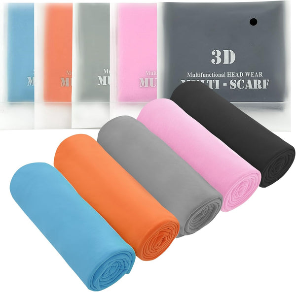 5-Pack Quick-Dry Gym Towel, Super Absorbent Microfiber Sports Towel for Fitness, Beach, Travel - Multipurpose Cooling Towel as Neck Wrap, Headband