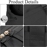 Mini Gym Bag Women, Lightweight Crossbody Sports Tote with Multi-Pocket, Waterproof Travel Duffel Bag, Portable Handbag for Workout, Travel, Daily Commute (Black)